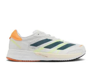 Adidas ADIZERO ADIOS 6 'WHITE TEAL FLAMINGO ORANGE' sneakers, white