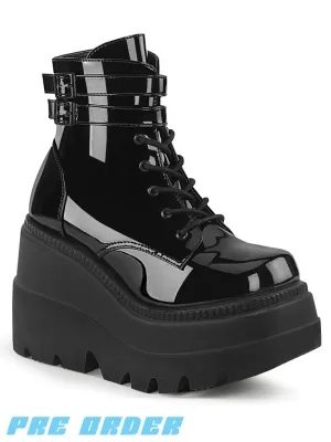 DEMONIA SHAKER-52 - BLACK PATENT ✰ PRE ORDER ✰