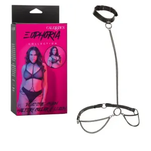 Euphoria Chain Halter Collar & Leash Plus Size