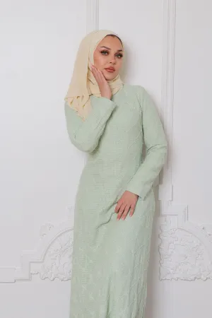 Kali Crochet Maxi Dress- Sage