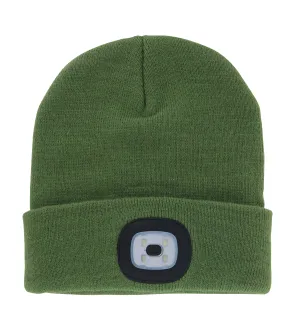 Olive Night Scope Rechargeable LED Beanie